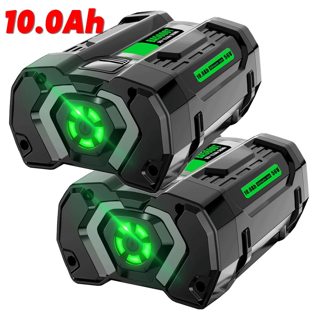 2Pack Upgraded 10.0Ah Li-Ion Battery For Ego 56V 56 Volt Ba2800t Ba5600t Ba4200 Ba6720t