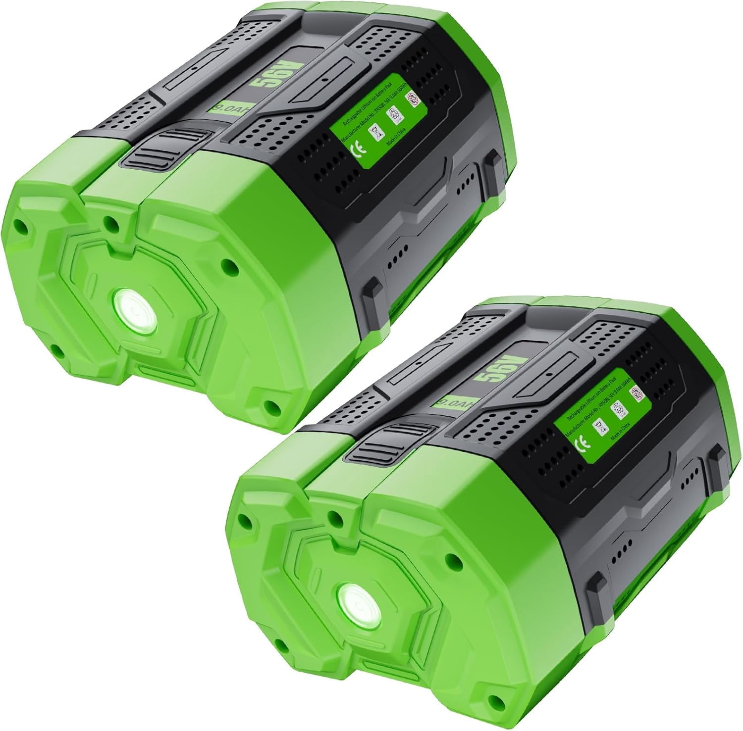 2Pack Upgraded 9.0Ah 56 Volt for EGO Battery High Capacity Replacement for EGO Battery 56V 9.0Ah BA5600T BA1400T BA4200T BA2240 BA2800 BA1120 BA2800T Compatible with EGO All Power Tool and Chargers