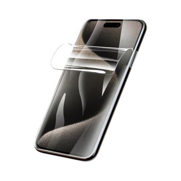 2Pack Upgraded Hydrogel Screen Protector For iPhone 15 Pro Max, Non-breakable Flexible TPU&Case Friendly Transparent Soft Protective Film (Not Tempered Glass)