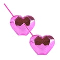 thumbnail image 1 of 2Pack Valentines Heart Shaped Disco Cup With Lid And 23 Oz Disco Sparkling Drinking Cups Party Tumblers For Valentine Galentine Wedding Party Glass Bottle A, 1 of 7