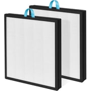 2Pack Vital 100S Replacement Filter, Replacement for LEVOIT Vital 100S Air Purifier, 3-in-1 H13 True HEPA & Activated Carbon, Replace Vital 100S-RF, White