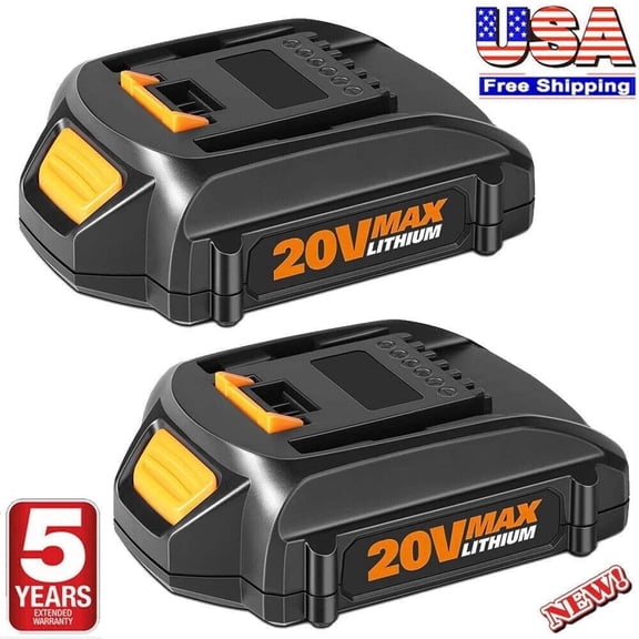 2Pack WA3520 4.0Ah 20V Replacement for Worx 20V Battery Compatible with WA3525 WG151s WG155s WG251s WG255s WG540s WG545s Cordless Power Tools