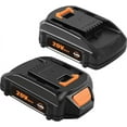 thumbnail image 1 of 2Pack WA3520 WA3525 20V for WORX WA3578 20v Max 4.0Ah Lithium Ion Battery WA3575 Tools, 1 of 5