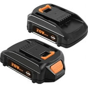 2Pack WA3520 WA3525 20V for WORX WA3578 20v Max 4.0Ah Lithium Ion Battery WA3575 Tools
