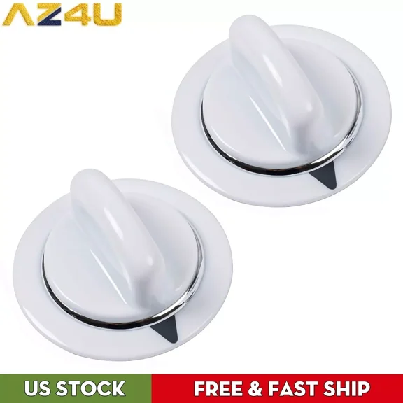 2Pack WE01X20374 WE1M856 WE1M589 Dryer Timer Control Knob White For GE