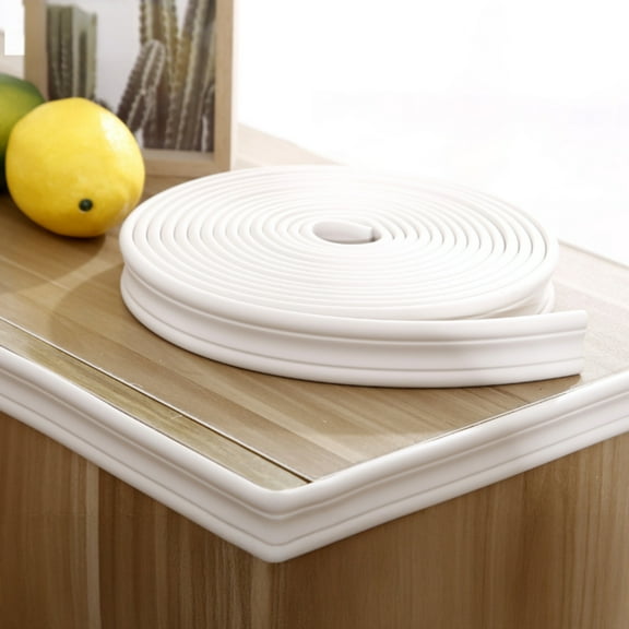 2Pack Wall Corner Protector & Edge Guard, Peel and Stick Wall Trim Moulding Inside & Outside Corner Molding Trim Caulk Strip, Self Adhesive Trim for Wall Edge,Ceiling, Countertop