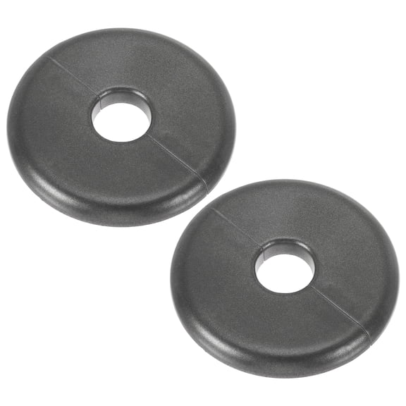 2Pack Wall Split Flange, ABS Self-Adhesive Escutcheon Plate for 16.5mm/0.6" Diameter, Water Pipe Cover for Kitchen Toilet Faucet Decoration, Grey