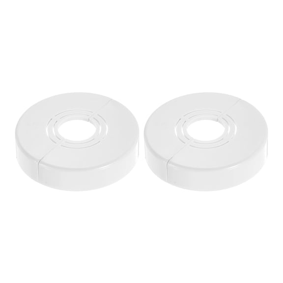 2Pack Wall Split Flanges, 0.59" Thick Cuttable Escutcheon Plate, White