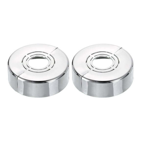 2Pack Wall Split Flanges, 0.79" Thick Cuttable Escutcheon Plate, Silver