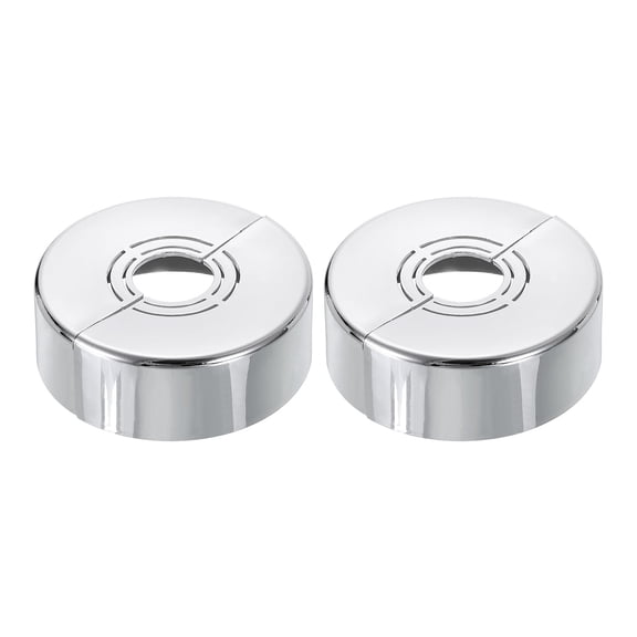 2Pack Wall Split Flanges, 0.98" Thick Cuttable Escutcheon Plate, Silver
