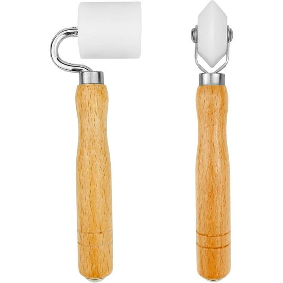 2Pack Wallpaper Smoothing Roller, for Flat and Corner Wall Paper Installation, Roller Tool for Wallpaper, Contact Paper, Auto Car Audio Sound Deadening Application