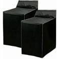 thumbnail image 1 of 2Pack Washer and Dryer Covers, Portable Washer Cover with Zipper Design Dustproof Waterproof Laundry Covers for Washer and Dryer, Washing Machine Cover Fit for Most Top Load Machine(Black), 1 of 7
