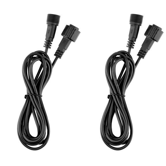2Pack Waterproof Extension Cable Aka Wire Compatible with Solar Outdoor String Lights