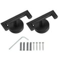 thumbnail image 1 of 2Pack Waterproof Stainless Steel Towel/Robe Clothes Hook with Screws for Kitchen, Door, (103x55mm Black), 1 of 6