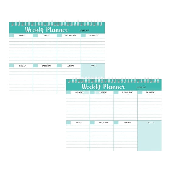 2Pack Weekly Planner Tear Out To Do List With Daily Agenda And Calendar 52 Sheets 100Gsm Paper Undated Weekly Planner 7.5X10 Inches Office&Craft&Stationery Home Decor