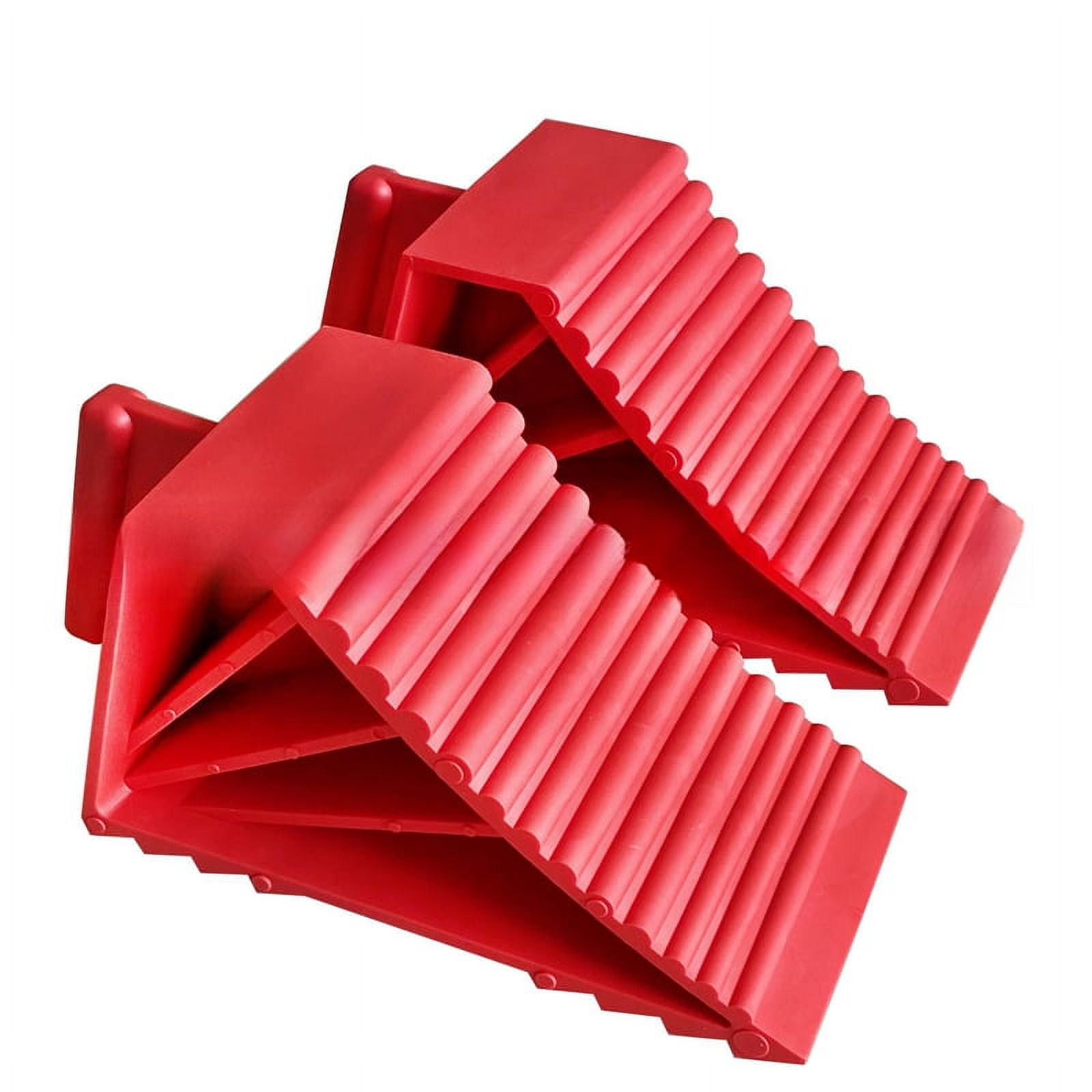 2Pack Wheel Chocks Plastic Heavy Duty, Tire Chocks for Travel Trailers
