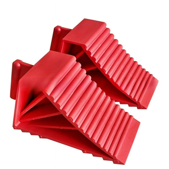 2Pack Wheel Chocks Plastic Heavy Duty, Tire Chocks for Travel Trailers, RV, , and Trucks