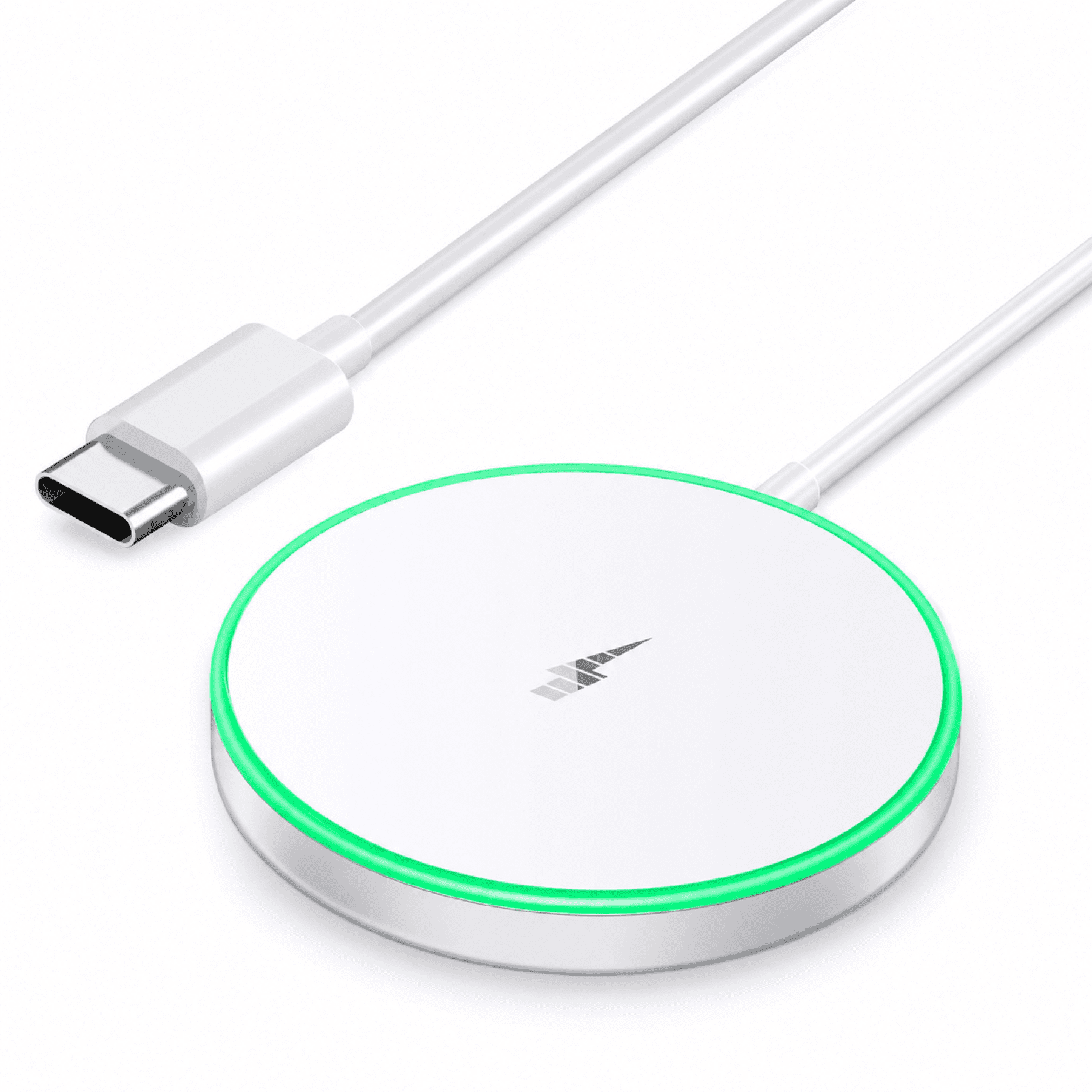 15W Magnetic Wireless Charger Pad, Compatible with iPhone 17/16/15/14/13/12 Series & AirPods 2/3/Pro, Fast Charging with Breathing LED Light