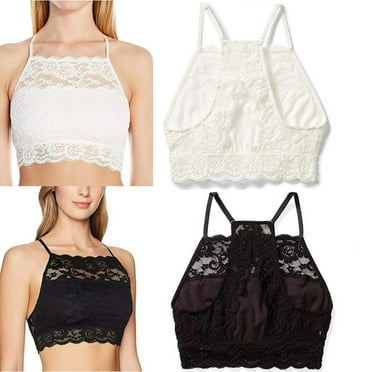 2Pack Women Lace Cross Back Camisole Bras