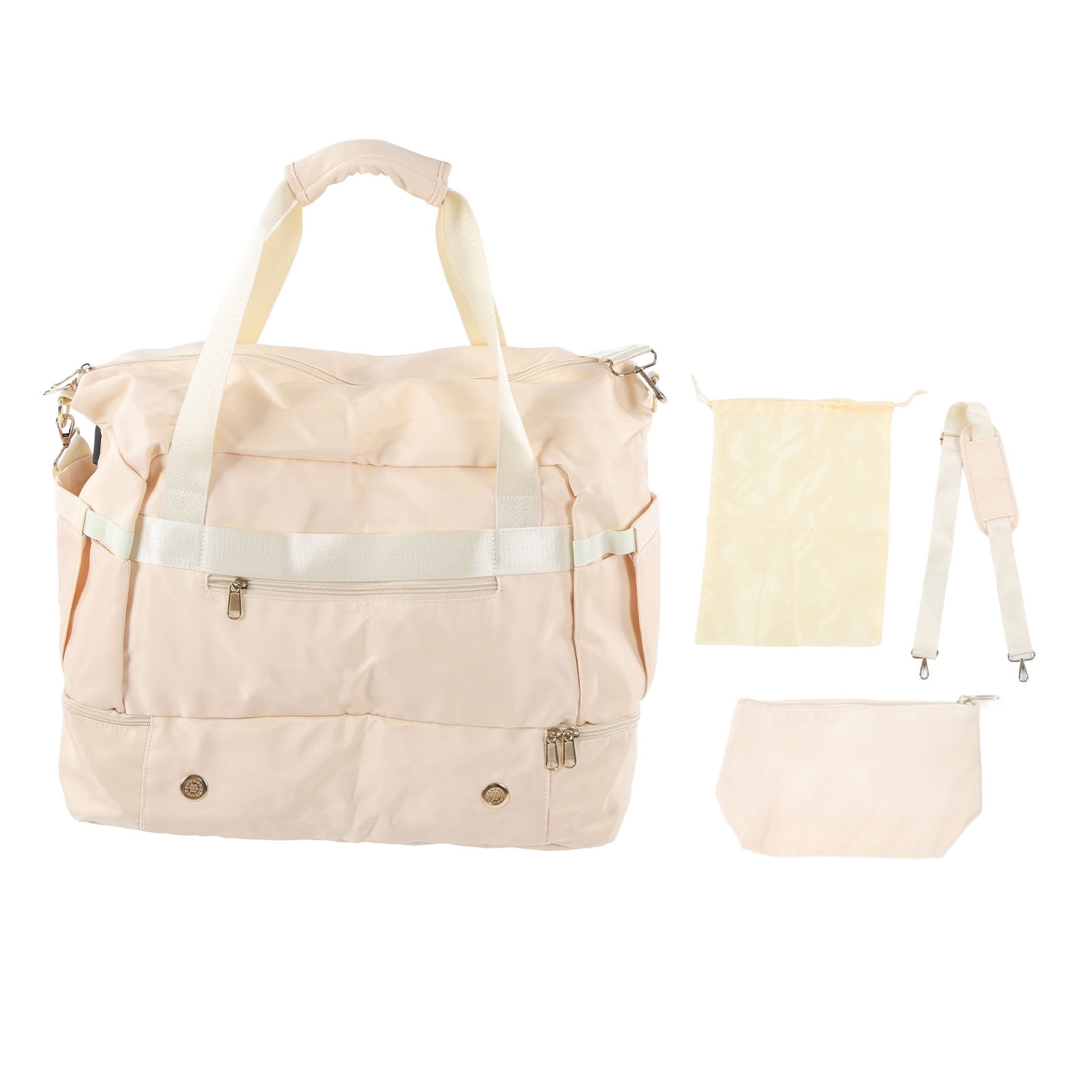 (2Pack) Women Sports Gym Bag Multiple Pockets Large Capacity Waterproof