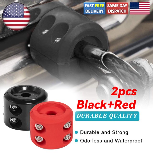 2Pack Yiyasu Winch Stopper Rubber Heavy Duty Cable Line Waterproof Rope