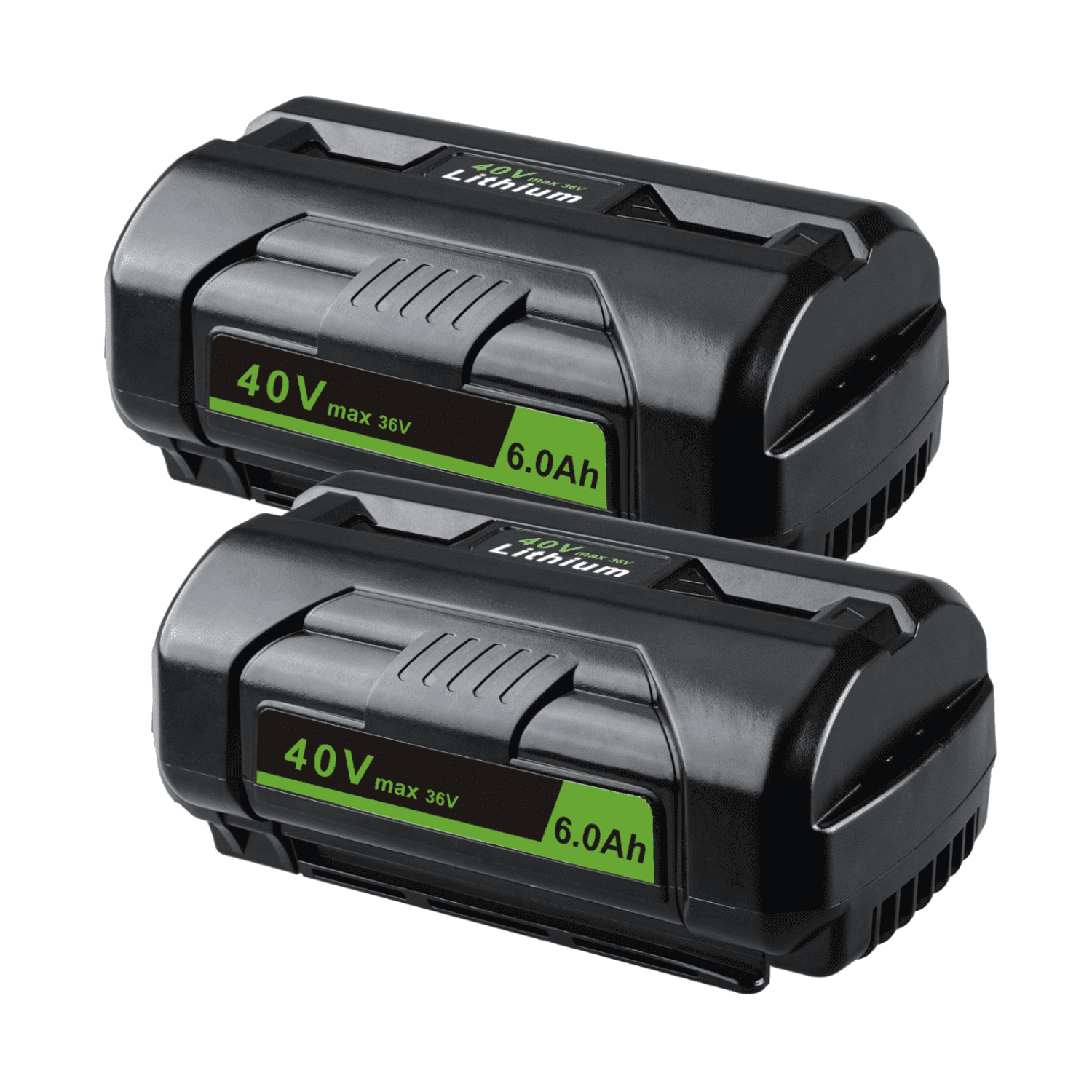 2Pack 40V 6.0Ah Lithium Battery for Ryobi 40 Volt OP4026 OP40602 ...