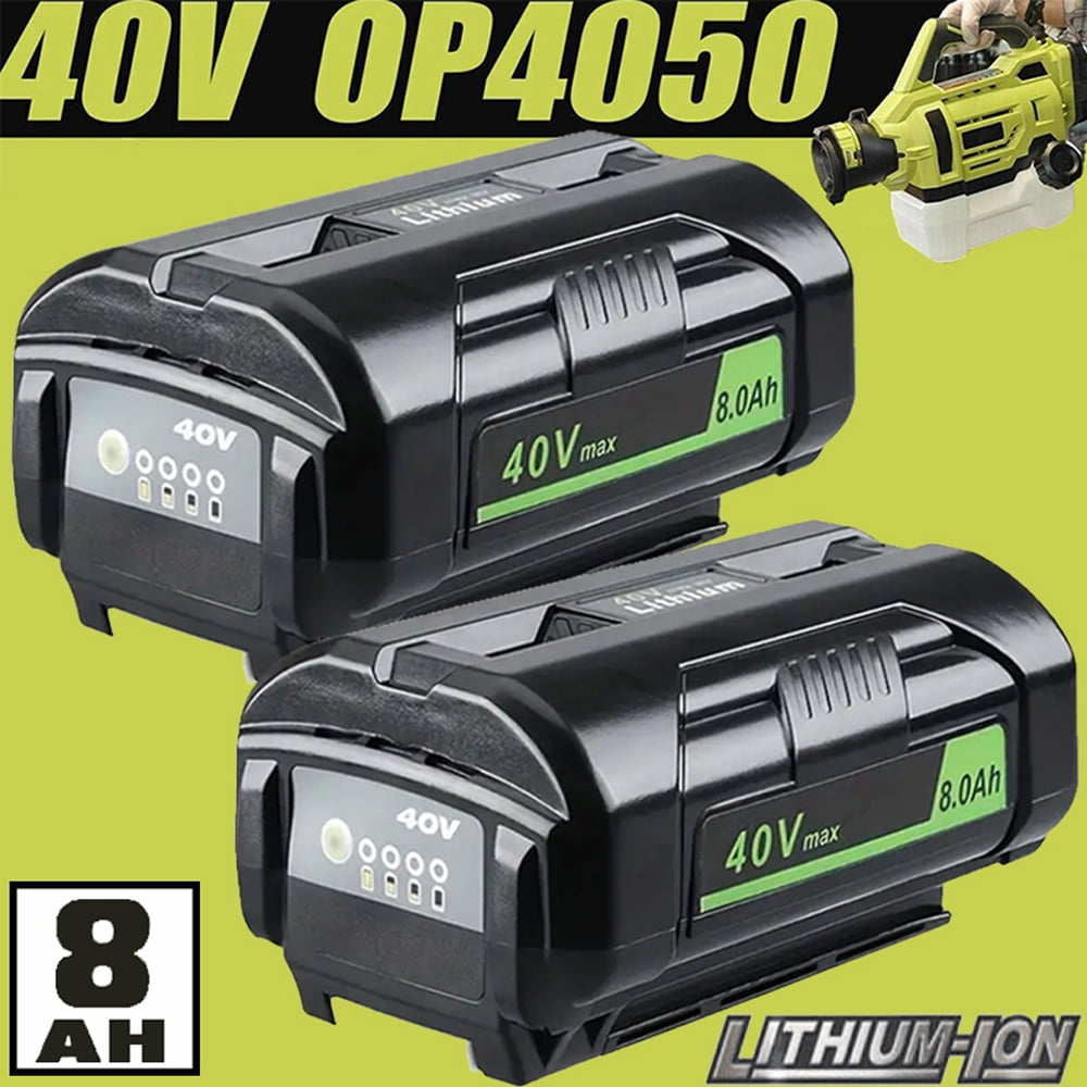 2Pack for ryobi 40 volt 8.0Ah battery high capacity lithium ion op4050 op40602