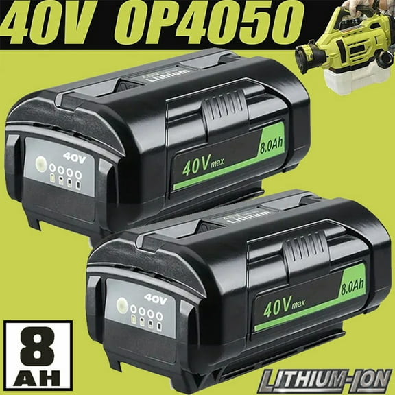 2Pack for ryobi 40 volt 8.0Ah battery high capacity lithium ion op4050 op40602