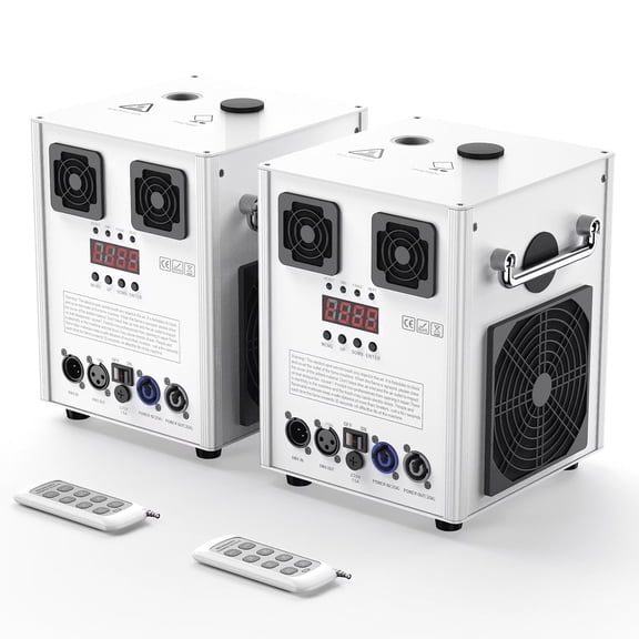 2PackS 700W Cold Spark Machine Cold Sparkler Machine DMX512 Firework Machine 3-16ft for Wedding Stage Party DJ Disco Band Performance,White