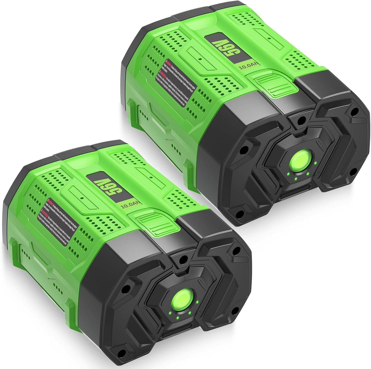 2Packs 10000mAh Replacement for EGO 56V Battery Compatible with EGO 56 Volt Lithium Battery Power+ Tools BA2800 BA4200 BA4200T (Green)