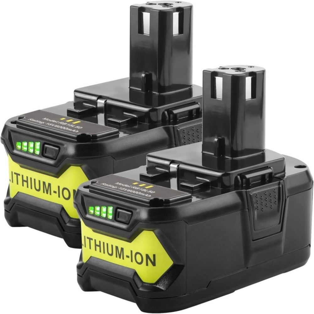 2Packs 18V 5.0Ah Battery Replacement for Ryobi 18V Battery P102 P105 Compatible with Ryobi 18V Cordless Power Tools