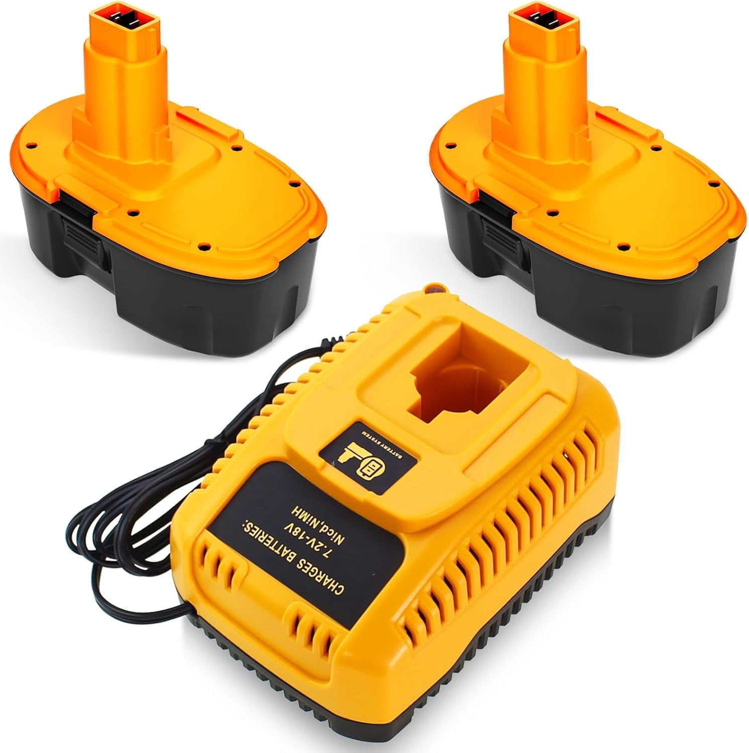 Dewalt Battery Adapter Energup 2Pack 18V Li-ion Replacement For Dewalt  Battery Xrp Baterias 6.5A, DC9096 DC9098 DC9099 DE9098 DW9095 DW9096 DW9098  DE9503 DC9182, For 18Volts Dewalt Batteries Dewalt Battery Charger