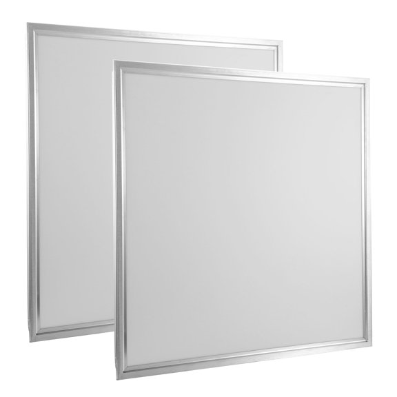 2Packs 48W 22FT LED Panel Light 4800LM 7500K Ceiling Lighting 150W Equivalent LED Troffer Recessed Edge-Lit