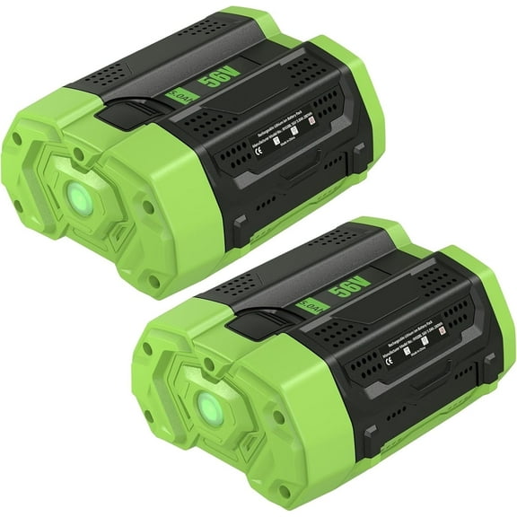 2Packs 56V 5.0Ah Replacement for EGO Battery BA2800T Compatible with EGO 56V Power Tools Lawn Mower Leaf Blower Chainsaw