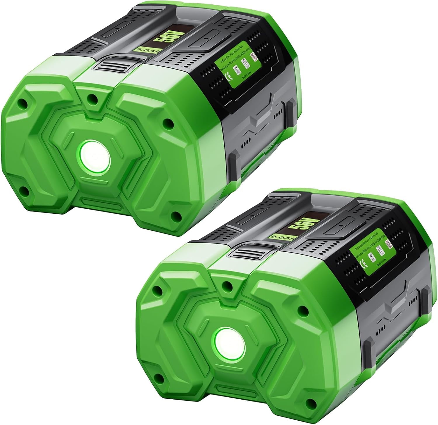 2Packs 56V 9.0Ah High-Capacity Replacement for EGO Battery Lithium-Ion BA2800T, BA2800, BA4200, BA1400, and 56 Volt Power+ Cordless Tools