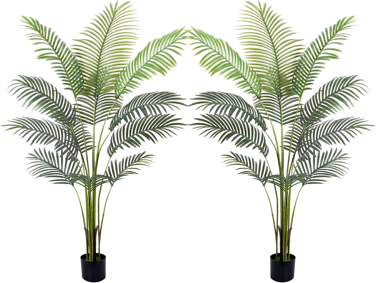 2Packs 5FT Artificial Areca Palm Fake Plants Palm Tree Faux Tropical