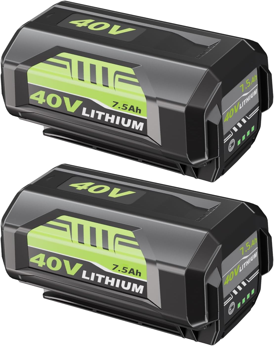 2Packs 7.5Ah Replacement for Ryobi 40V Battery Compatible with 40v Lithium Battery OP40401 OP4026 OP40261 OP4050 OP40601 Compatible with Ryobi Battery 40V Cordless Power Tools (Green)