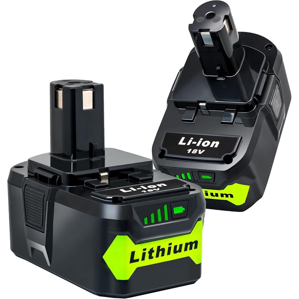 2Packs 8.0Ah Replacement Battery Compatible with Ryobi 18V Battery P108 P102 P103 P104 P105 P107 P109 P122 P145