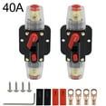 thumbnail image 1 of 2Packs Auto Inline Fuse Breaker with Wire Lugs and Heat Shrink Tube 12V-24V DC, 1 of 11