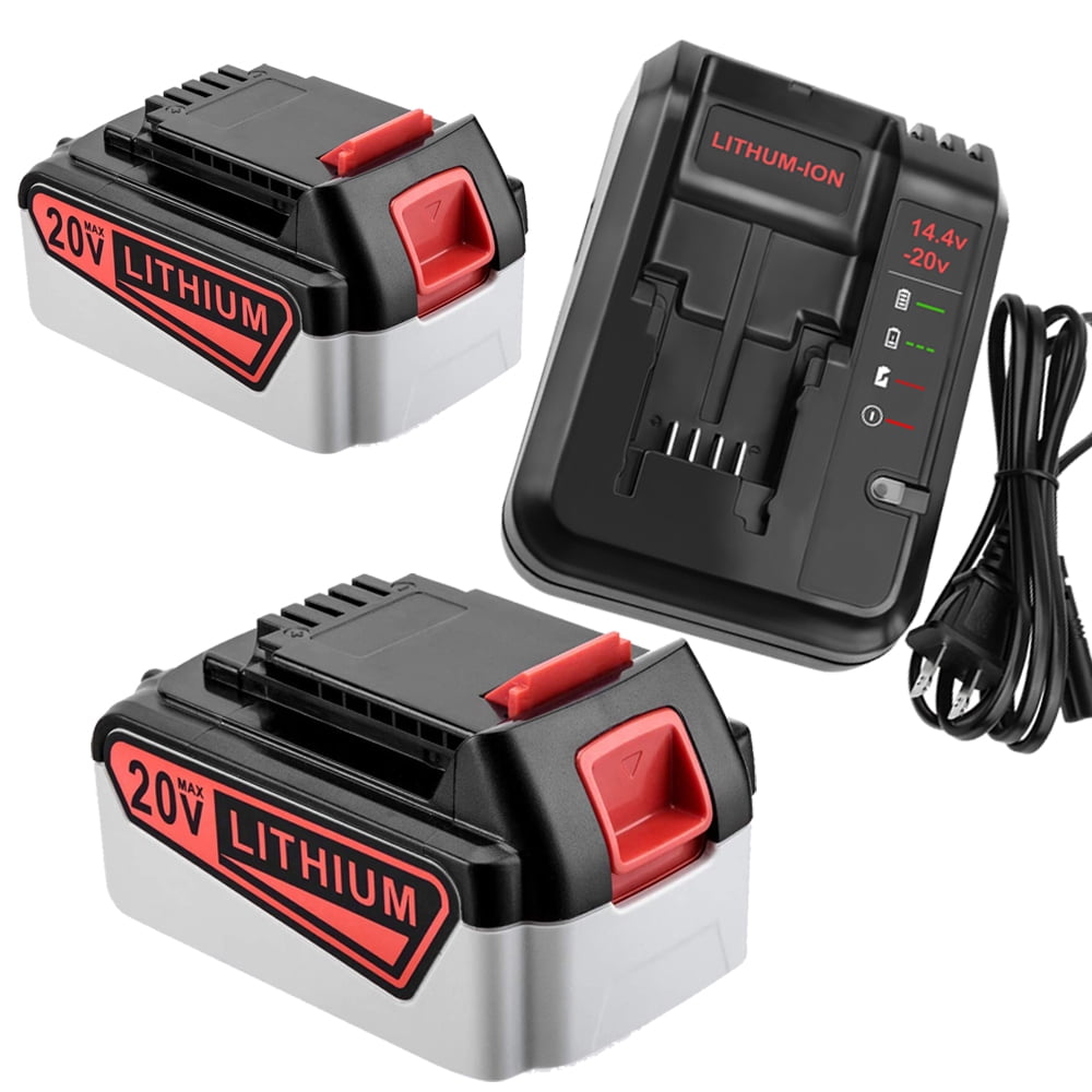 Chargeur Black And Decker 20v CELL9102 2Packs LBXR20 20V Lithium