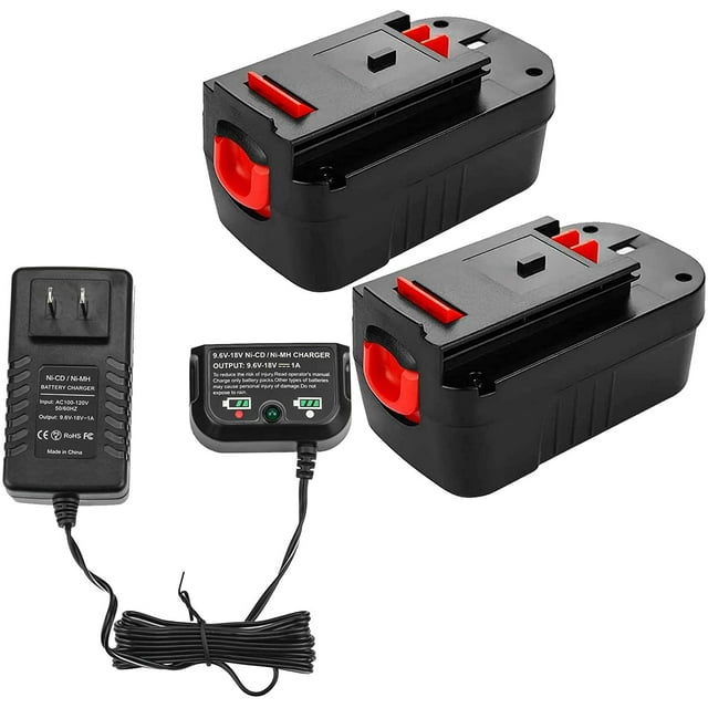 2Packs HPB18 18V 4.5Ah Replacement for Black and Decker 18 Volt Battery