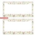 thumbnail image 1 of 2Packs License Plate Frames with Cute Bunny Pattern Includes Screws & Caps Full Accessories Included Size 6.3x12.2inch(16x31cm), 1 of 8