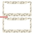 thumbnail image 1 of 2Packs License Plate Frames with Cute Dog Pattern Includes Screws & Caps Full Accessories Included Size 6.3x12.2inch(16x31cm), 1 of 8