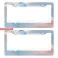 thumbnail image 1 of 2Packs License Plate Frames with Gradient Geometric Abstract Pattern Includes Screws & Caps Full Accessories Included Size 6.3x12.2inch(16x31cm), 1 of 8