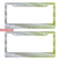 thumbnail image 1 of 2Packs License Plate Frames with Green Glitter Gradient Pattern Includes Screws & Caps Full Accessories Included Size 6.3x12.2inch(16x31cm), 1 of 8