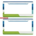 thumbnail image 1 of 2Packs License Plate Frames with blue green geometric stripe Pattern Includes Screws & Caps Full Accessories Included Size 6.3x12.2inch(16x31cm), 1 of 8