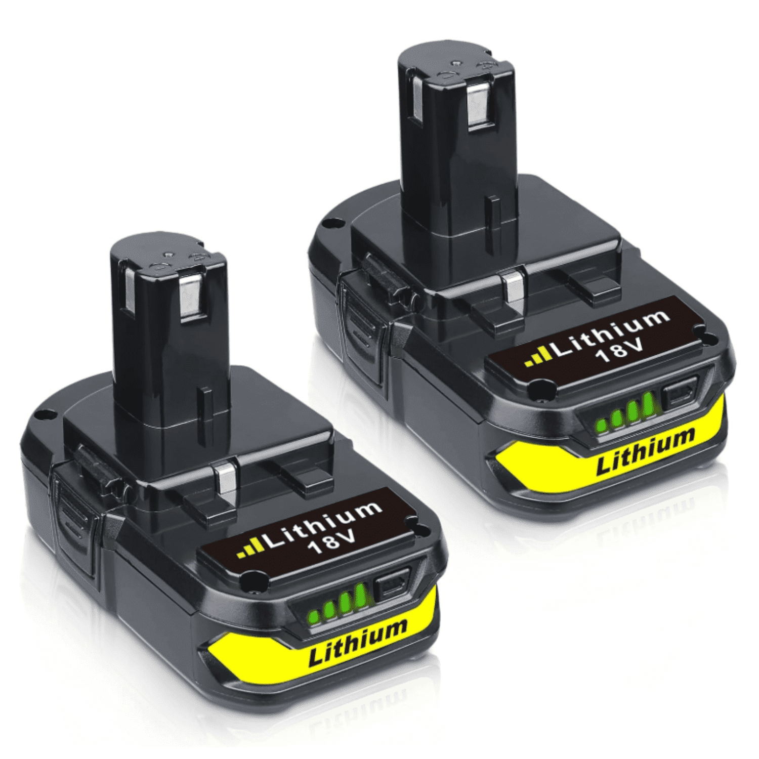 2Packs P102 3.6Ah Replacement for Ryobi 18V Lithium-ion Battery P102 P105 P108 P109 Cordless Power Tools