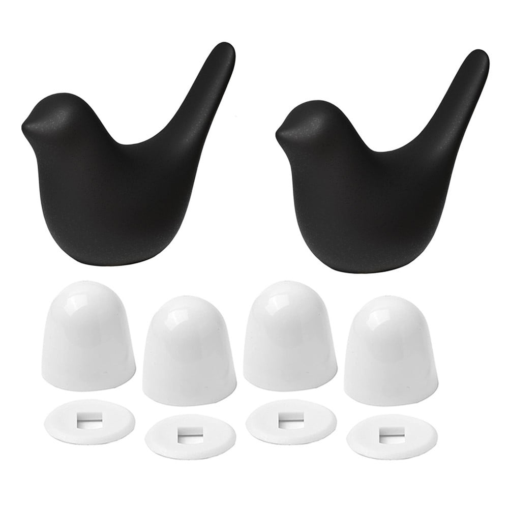 2Packs Porcelain Birds Toilet Bolt Covers & 4Packs Toilet Bolt Cap