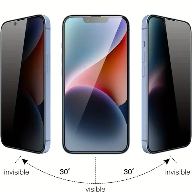 2Packs Privacy Screen Protector with Camera Protection Film for iPhone