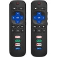 thumbnail image 1 of 2Packs Replacement Remote Control Only for Roku TV, Compatible for TCL Roku/Hisense Roku/Onn Roku/Sharp Roku/Element Roku/Westinghouse Roku/Philips Roku Smart TVs (Not for Roku Stick and Box), 1 of 6
